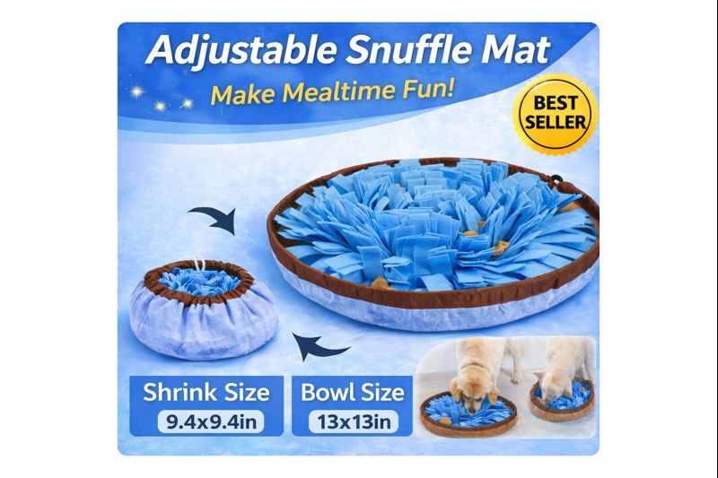 Colorful Brain Boosting Snuffle Mat - Fun Game for Dogs and Cats