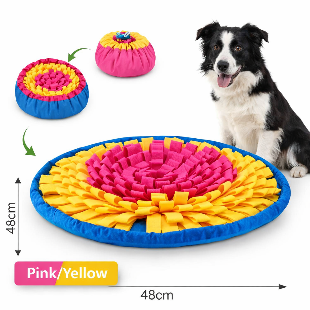Colorful Brain Boosting Snuffle Mat - Fun Game for Dogs and Cats